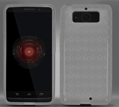 For Motorola Droid Mini XT1030 Tpu Soft Skin Protector Cover Case with ApexGears Stylus Pen (Transparent Smoke)
