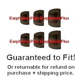 Black replacement silicone ear buds for earbud style earphones