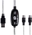 HDE&reg; USB MIDI Cable Converter PC to Music Keyboard Studio Music