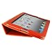 iPad 2nd Generation leather case cover with built-in stand, compatible for iPad 2 / 2nd Gen + screen protector + MiniSuit Microfiber LCD keychain (Red)