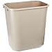 Rubbermaid Commercial 7-Gallon Trash Can, Rectangular, Beige