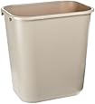 Rubbermaid Commercial Plastic 7-Gallon Trash Can, Beige