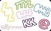 Silly Bandz "Chat" Bandz (24 Bandz Per Pack) - 6 Different Styles: LOL, KK, BFF, TTYL, OMG, & @ !!