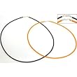 Rubber Cord Necklaces 16" & 18" 2Pcs