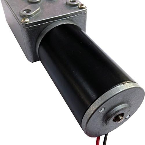 Tsinymotor Small 12V 24 Voltage Reversible Variable Speed PM DC Worm Gear Motor (24V-55RPM/MIN)