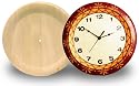 Wooden Plate Clock Kit Is Ready To Paint With Your Own Unique Design