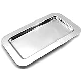 Frieling  18/10 Mirrored Finish Stainless Steel Serving Tray, 9.4-Inch by 5.6-Inch