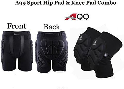 A99 Sport Ski Hip Pad &amp; Knee Pad Combo (X-Large)