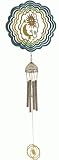 Sun Moon Stars Spinning Celestial Wind Spinner With Windchime And A Small Hanging Ornament Spinner On Bottom 28.5
