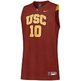 Nike USC Trojans #10 Cardinal Replica Basketball Jersey