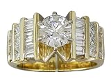 EGL Certified 2.02 cts Diamond Engagement Ring 14Kt Yellow Gold