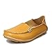 Lucksender womens Leather Driving Shoes Loafers Boat Shoes