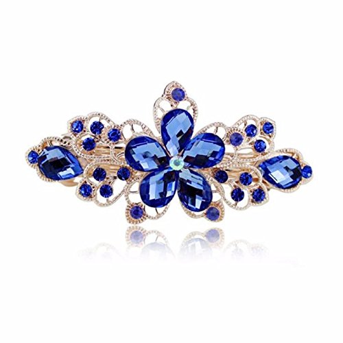 Sankuwen Flower Design Rhinestone Hairpin Clip Accessories