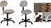 Office Products : SC117-237 OFFICE STAR WORKSMART ZEBRA ANIMAL PRINT FABRIC ARMLESS DESK CHAIRS