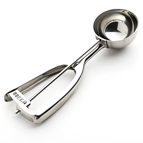 SuperEze Cookie Scoop 50mm Size 24 1.5 Ounce Disher Stainless Steel Ice Cream Scoop Home Garden
