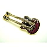 ギブソン S.G. ダブルネック 赤 ギター ミニピン S.G. Doubleneck Guitar Mini Pin