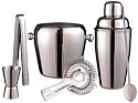 Cocktail-Mixer-Set, 6-teilig, aus rostfreiem Edelstahl