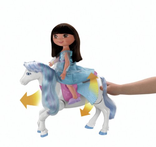 Childrens Toyshop  Toys : Fisher-Price Dora Saves the Snow Princess Prance & Fly Pegasus