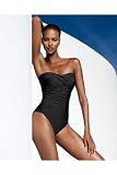 Newport One-Piece Twist-Front Bandeau Control Swimsuit by Shape fx