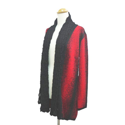 SHIKISHA[シキシャ] ニットトッパー レディース 前部分ニットトッパー コート ジャケット コーデ