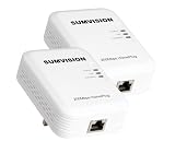 Sumvision 200Mbps Homeplug Ethernet Adapter Kit - TWIN PACK (x2 Adapters)