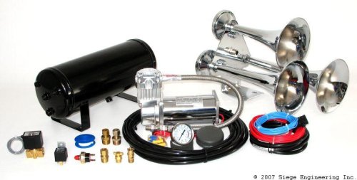 KONG TRIPLE TRAIN HORN & 200psi 1.5 GALLON AIR SYSTEM
