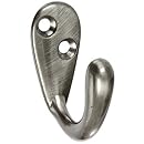 Stanley National Hardware V8006 2" Basic Single Robe Hooks in Antique Pewter
