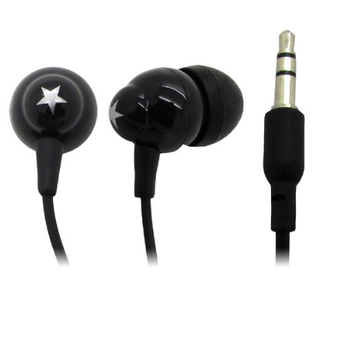 Cbus Wireless Black Star 3.5mm Stereo Earphone Headphone for Apple iPad 2 / iPad / iPod / Nano / Touch / MP3 MP4 Player Cbus Wireless Black Star 3.5mm Stereo Earphone Headphone for Apple iPad 2 / iPad / iPod / Nano / Touch / MP3 MP4 Player