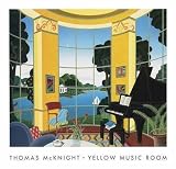 Yellow Music Room by Thomas Mcknight Poster Print, 26.00 x 27.00