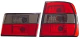 BMW 5 SERIES E34 88-94 TAIL LIGHTS RED & SMOKE CRYSTAL LENS