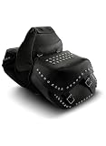 Carroll Leather 7199s Large Throw-Over Slant Saddlebag with Studs