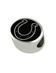 Indianapolis Colts NFL Jewelry and Bead Fits Most European Style Bracelets. High Quality Bead in Stock for Immediate Shipping
