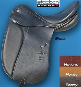 Stubben Genesis D Special Dressage Saddle - Custom Ebony, 18.5, 27cm
