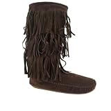 Ladies Fringe Faux Suede Tassel Womens Boots Sizes 3-8