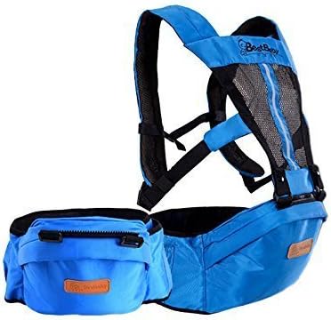 Mother Love Carrier | Premium Breathable Oxford Cloth Multifunctional Baby Sling Shoulder to Securely Carry Your Baby in Front/Back Pack Style, Brilliant Waist Pocket for Extra Storage, Vibrant Blue