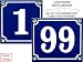Heimwerken : Echte Emaille Hausnummer 80