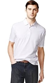 XXXL Pure Cotton Plain Polo Shirt with Stay New™