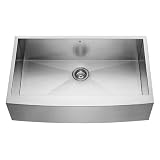 Vigo VG3620C Stainless Steel Kitchen Sinks 36 Apron Front Stainless Steel 16 Gauge Single Bowl Kitc