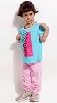 Barbie Twin Sets Girls Night Suits 02919 S 12 BAYGTE T Blue Pink
