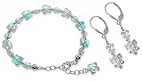 Sterling Silver Clear Swarovski Crystal 7