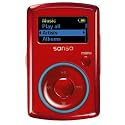 Sandisk Sansa Clip Tragbarer MP3-Player 2 GB mit integriertem FM-Tuner rot