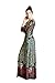 On Trend Paris Dress Bohemian 3/4 Sleeve Long Maxi Dress Medium Multicolor