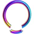12 Gauge Rainbow Anodized Titanium Segment Ring