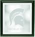 Michigan State Spartans 20 x 18.5 Framed Wall Mirror NCAA College Athletics Fan Shop Sports Team Merchandise