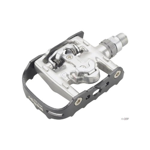 Wellgo WPD-95B Clipless/Clip Pedals, Black/Silver