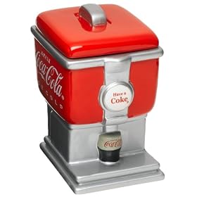 Gibson Coke Soda Fountain 10 3 4 Cookie Jar by Gibson