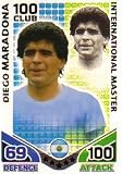 Match Attax ENGLAND Hundred Club ARGENTINA Maradona