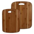 Totally Bamboo 2-Piece Stripe Cutting Board Set