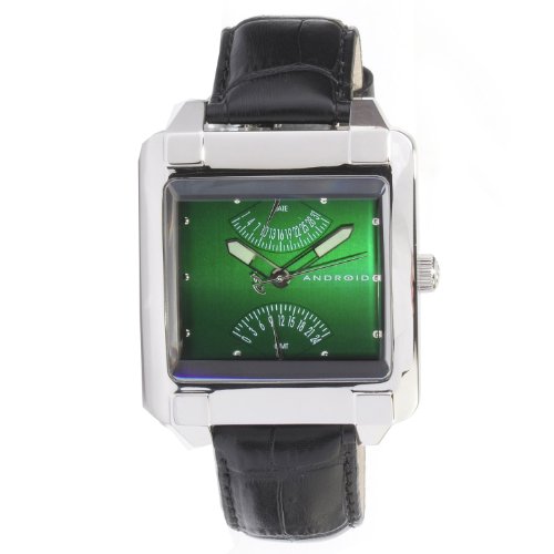 Android Men's Impetus Quartz Retrograde GMT Leather Strap Watch