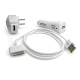 Inspiretech 3 in 1 Travel Charger Kit for Zen Vision/Zen Vision M, Zen Vision W